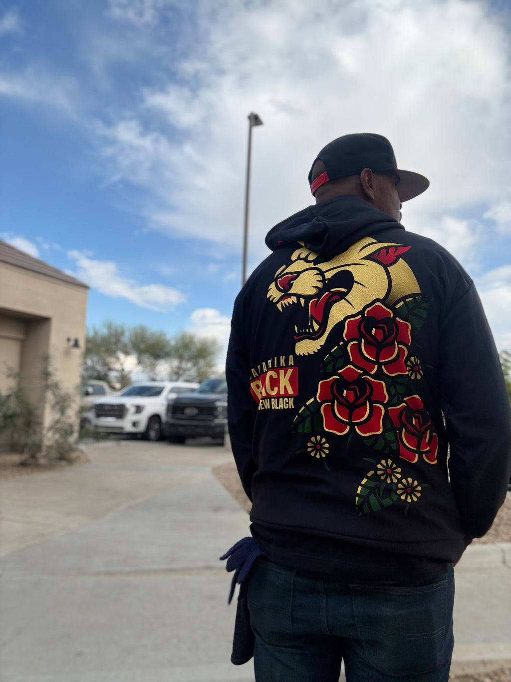 BAD AFRIKA PROMOREV PANTHER BLACK GOLD Hoodie